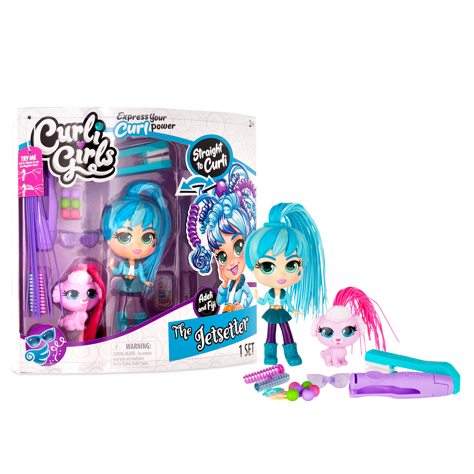 Basic Fun Curligirls Charli The Pop Star Hairstyling Doll With Magicurl Hair T2 for sale online